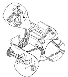 Light Kit (1687032) Diagram and Parts List for 1687032-170248490  Briggs and Stratton Lawn Tractor Accessories